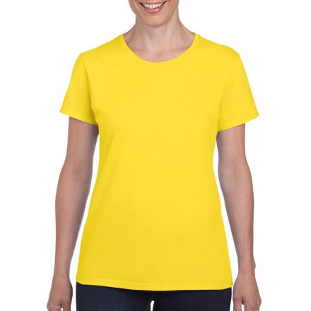 Kerknyakú karcsusított női póló, Gildan GIL5000, Daisy-XL