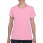 Kerknyakú karcsusított női póló, Gildan GIL5000, Light Pink-2XL
