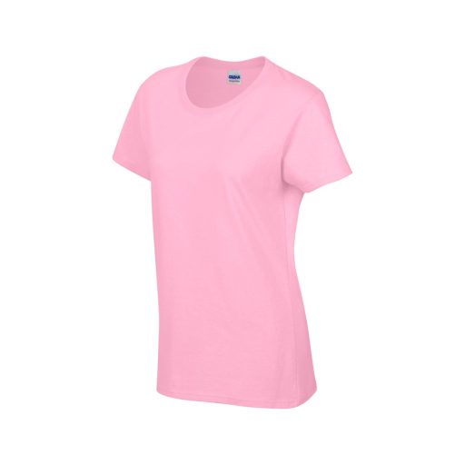 Kerknyakú karcsusított női póló, Gildan GIL5000, Light Pink-2XL