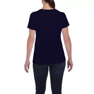   Kerknyakú karcsusított női póló, Gildan GIL5000, Navy-2XL