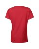Kerknyakú karcsusított női póló, Gildan GIL5000, Red-2XL