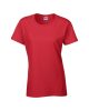 Kerknyakú karcsusított női póló, Gildan GIL5000, Red-XL