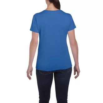   Kerknyakú karcsusított női póló, Gildan GIL5000, Royal-2XL