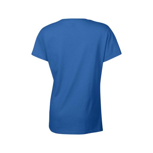 Kerknyakú karcsusított női póló, Gildan GIL5000, Royal-XL