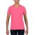 Kerknyakú karcsusított női póló, Gildan GIL5000, Safety Pink-S