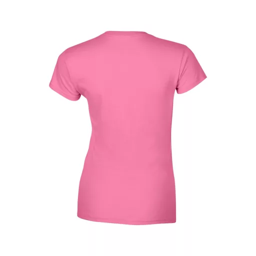 Softstyle testhez álló rövid ujjú női póló, Gildan GIL64000, Azalea-2XL