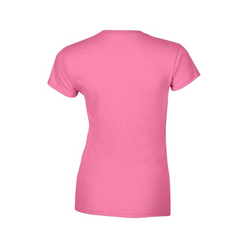 Softstyle testhez álló rövid ujjú női póló, Gildan GIL64000, Azalea-M