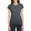 Softstyle testhez álló rövid ujjú női póló, Gildan GIL64000, Dark Heather-2XL