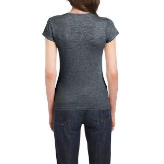   Softstyle testhez álló rövid ujjú női póló, Gildan GIL64000, Dark Heather-2XL