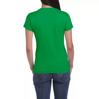  Softstyle testhez álló rövid ujjú női póló, Gildan GIL64000, Irish Green-2XL