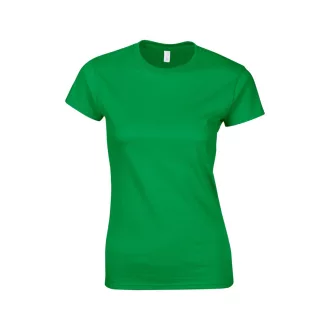   Softstyle testhez álló rövid ujjú női póló, Gildan GIL64000, Irish Green-2XL