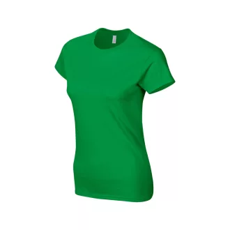   Softstyle testhez álló rövid ujjú női póló, Gildan GIL64000, Irish Green-2XL