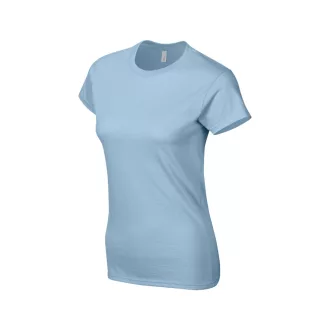  Softstyle testhez álló rövid ujjú női póló, Gildan GIL64000, Light Blue-2XL