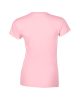 Softstyle testhez álló rövid ujjú női póló, Gildan GIL64000, Light Pink-L