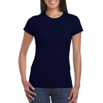   Softstyle testhez álló rövid ujjú női póló, Gildan GIL64000, Navy-2XL