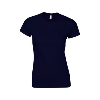   Softstyle testhez álló rövid ujjú női póló, Gildan GIL64000, Navy-2XL