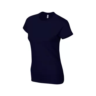   Softstyle testhez álló rövid ujjú női póló, Gildan GIL64000, Navy-2XL