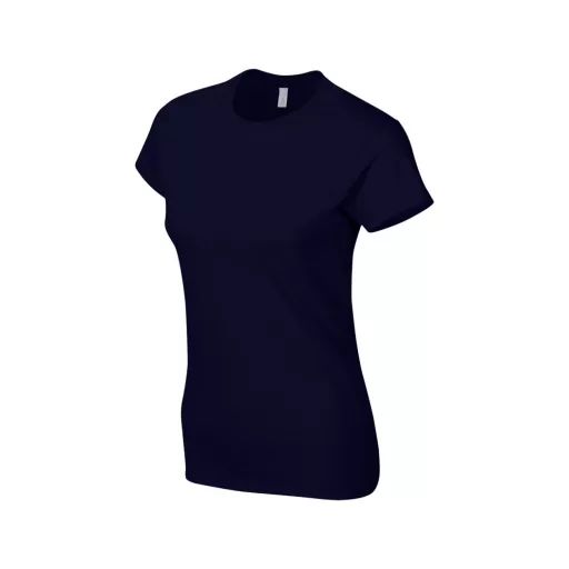 Softstyle testhez álló rövid ujjú női póló, Gildan GIL64000, Navy-2XL