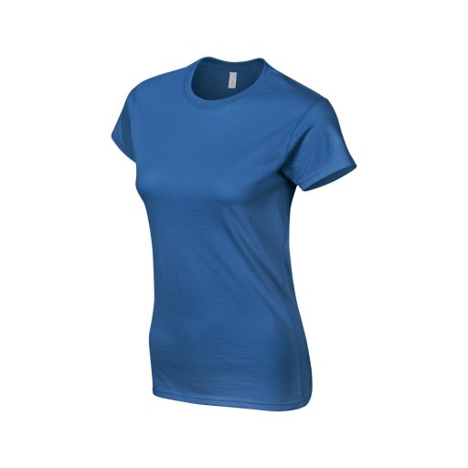 Softstyle testhez álló rövid ujjú női póló, Gildan GIL64000, Royal-XL