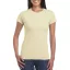 Softstyle testhez álló rövid ujjú női póló, Gildan GIL64000, Sand-2XL