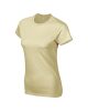 Softstyle testhez álló rövid ujjú női póló, Gildan GIL64000, Sand-2XL