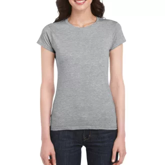   Softstyle testhez álló rövid ujjú női póló, Gildan GIL64000, RS Sport Grey-2XL
