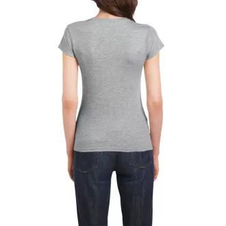   Softstyle testhez álló rövid ujjú női póló, Gildan GIL64000, RS Sport Grey-2XL