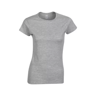  Softstyle testhez álló rövid ujjú női póló, Gildan GIL64000, RS Sport Grey-2XL