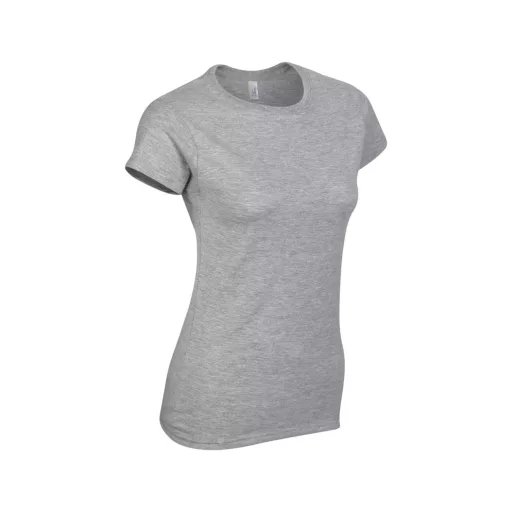 Softstyle testhez álló rövid ujjú női póló, Gildan GIL64000, RS Sport Grey-2XL
