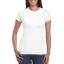 Softstyle testhez álló rövid ujjú női póló, Gildan GIL64000, White-2XL