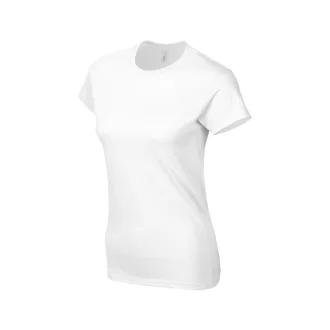   Softstyle testhez álló rövid ujjú női póló, Gildan GIL64000, White-2XL