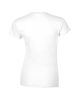 Softstyle testhez álló rövid ujjú női póló, Gildan GIL64000, White-S