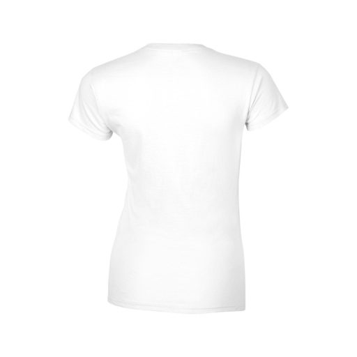 Softstyle testhez álló rövid ujjú női póló, Gildan GIL64000, White-XL