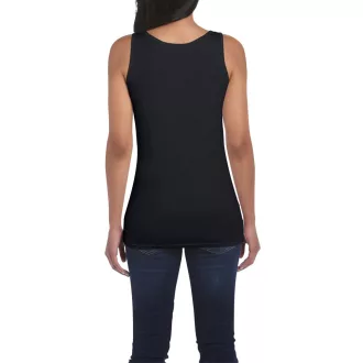   Testhez álló, oldalvarrott női trikó, Gildan GIL64200, Black-S