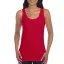 Testhez álló, oldalvarrott női trikó, Gildan GIL64200, Cherry Red-2XL