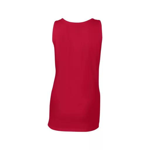 Testhez álló, oldalvarrott női trikó, Gildan GIL64200, Cherry Red-2XL