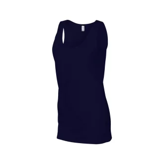   Testhez álló, oldalvarrott női trikó, Gildan GIL64200, Navy-S