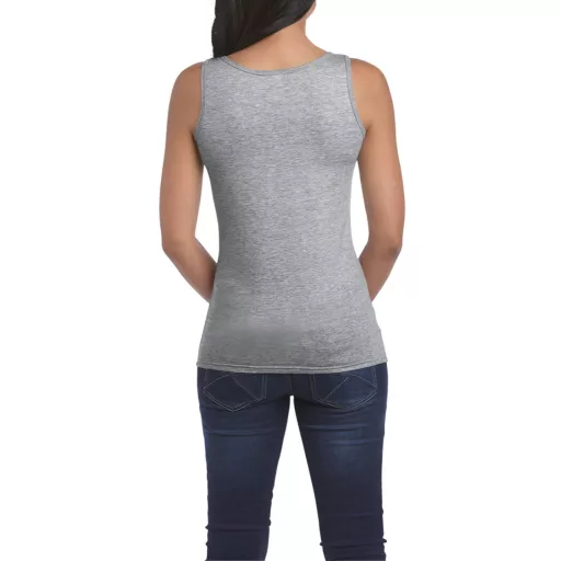 Testhez álló, oldalvarrott női trikó, Gildan GIL64200, RS Sport Grey-2XL