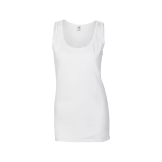   Testhez álló, oldalvarrott női trikó, Gildan GIL64200, White-2XL