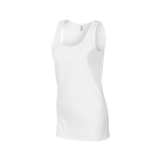   Testhez álló, oldalvarrott női trikó, Gildan GIL64200, White-2XL