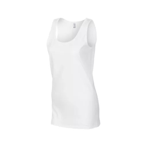 Testhez álló, oldalvarrott női trikó, Gildan GIL64200, White-2XL