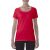 Mély nyakkivágású rövid ujjú női póló, Gildan GIL64550, Red-S