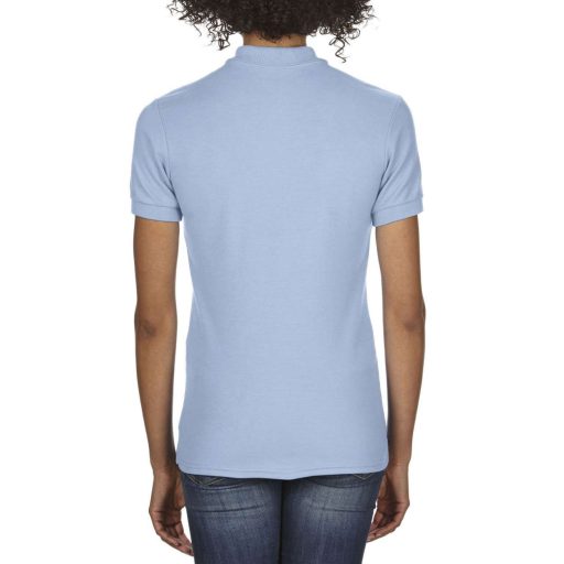 DryBlend dupla piké galléros női póló , Gildan GIL75800, Light Blue-L