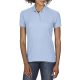 DryBlend dupla piké galléros női póló , Gildan GIL75800, Light Blue-M