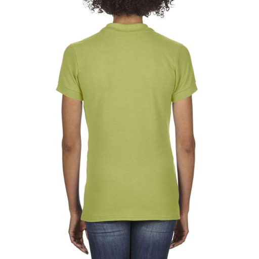 Prémium dupla piké galléros női póló, Gildan GIL85800, Kiwi-M