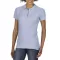 Prémium dupla piké galléros női póló, Gildan GIL85800, Light Blue-XL
