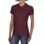 Prémium dupla piké galléros női póló, Gildan GIL85800, Maroon-XL