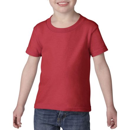 Kereknyakú rövid ujjú gyerek póló, Gildan GIP5100, Red-3T (M)