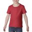 Kereknyakú rövid ujjú gyerek póló, Gildan GIP5100, Red-3T (M)