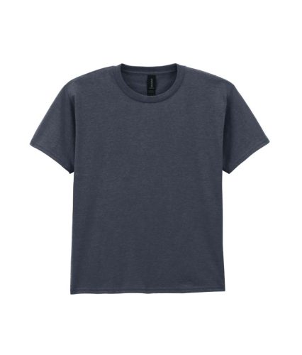 Rövid ujjú Softstyle gyerekpóló, Gildan GIB64000, Dark Heather-L